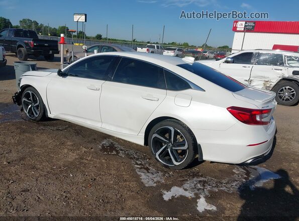 1HGCV1F38LA078919 2020 HONDA ACCORD Белый Задняя левая четверть