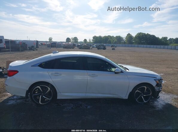 1HGCV1F38LA078919 2020 HONDA ACCORD Белый Вид задней части салона