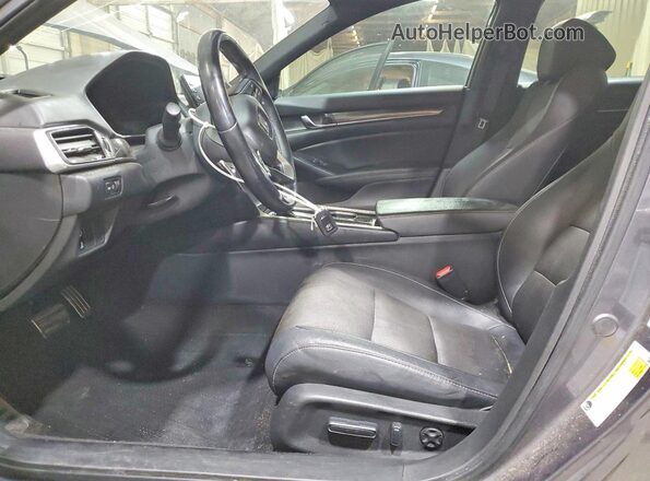 1HGCV1F38LA079374 2020 HONDA ACCORD Серый Вид салона спереди