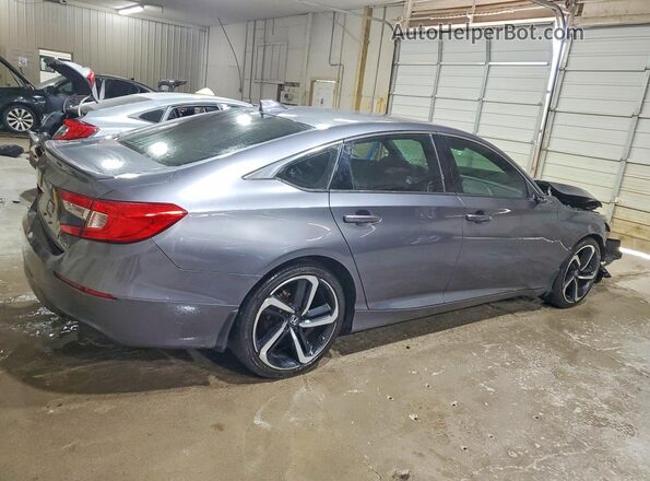 1HGCV1F38LA079374 2020 HONDA ACCORD Серый Задняя правая четверть