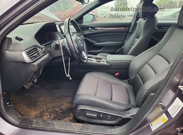 1HGCV1F38LA157278 2020 HONDA ACCORD Серый Вид салона спереди