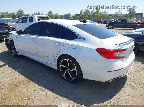 1HGCV1F38NA106589 2022 HONDA ACCORD Белый Задняя левая четверть