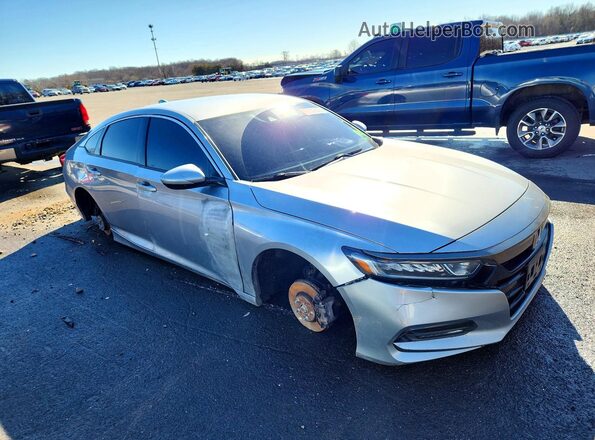 1HGCV1F39JA046896 2018 HONDA ACCORD Silver Przód prawy