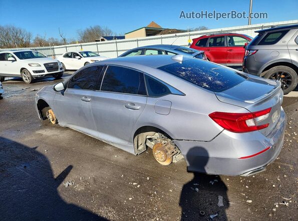 1HGCV1F39JA046896 2018 HONDA ACCORD Silver Tył lewy