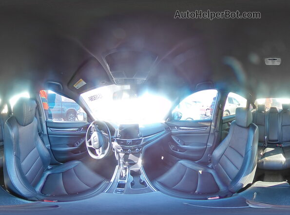 1HGCV1F39JA046896 2018 HONDA ACCORD Silver Widok naklejki z numerem VIN