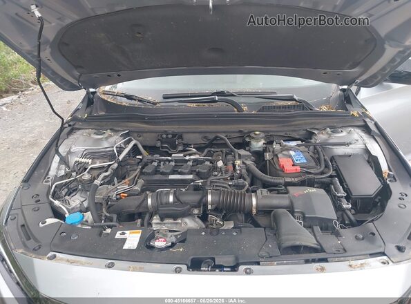 1HGCV1F39JA257337 2018 HONDA ACCORD Silver Հետևի տեսք