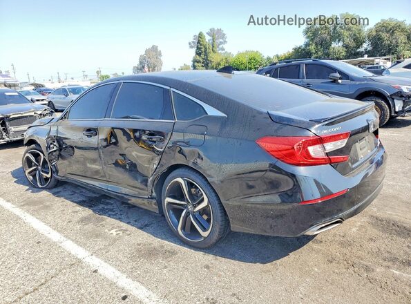 1HGCV1F39MA030170 2021 HONDA ACCORD Black Задня ліва чверть