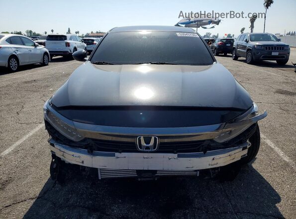 1HGCV1F39MA030170 2021 HONDA ACCORD Black Вид спереду