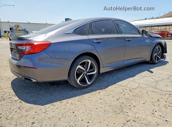 1HGCV1F3XJA011798 2018 HONDA ACCORD Серый Задняя правая четверть