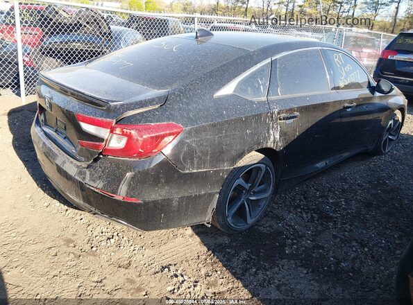 1HGCV1F3XJA029976 2018 HONDA ACCORD Черный Задняя правая четверть