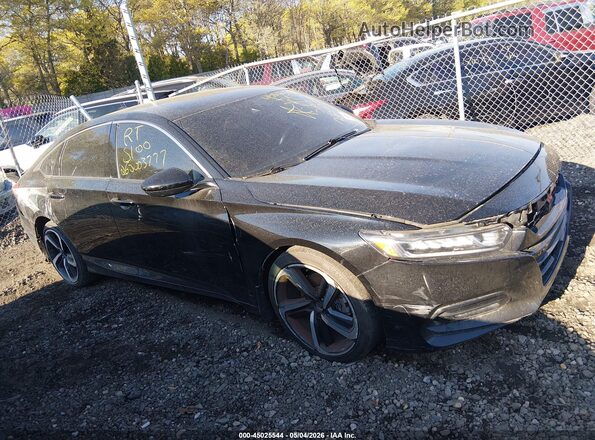 1HGCV1F3XJA029976 2018 HONDA ACCORD Черный Вид щитка приборов