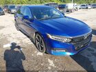 2018 Honda Accord Sport Blue vin: 1HGCV1F3XJA221544