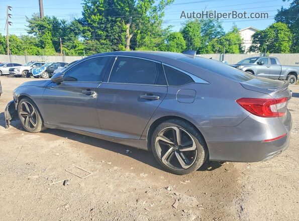 1HGCV1F3XJA250770 2018 HONDA ACCORD Charcoal Հետևի ձախ