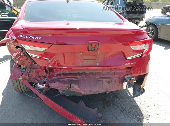 1HGCV1F3XLA021458 2020 HONDA ACCORD Красный Вид спереди