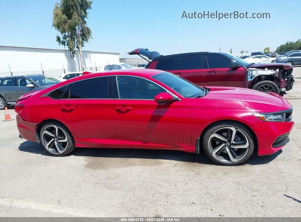 1HGCV1F3XLA021458 2020 HONDA ACCORD Красный Панорамный вид салона 360°