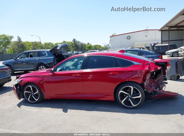 1HGCV1F3XLA021458 2020 HONDA ACCORD Красный 