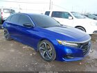 2021 Honda Accord Sport Blue vin: 1HGCV1F3XMA075215
