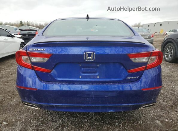 1HGCV1F3XMA800246 2021 HONDA ACCORD Синий Вид сзади