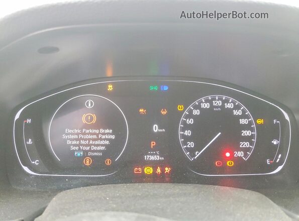 1HGCV1F3XMA800246 2021 HONDA ACCORD Синий Вид щитка приборов