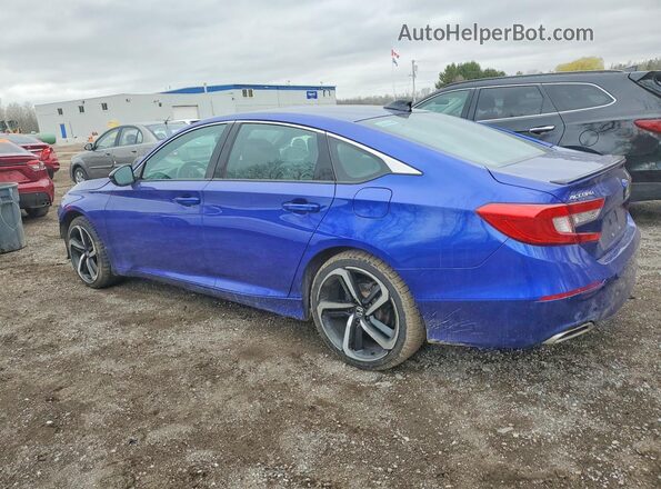 1HGCV1F3XMA800246 2021 HONDA ACCORD Синий Задняя левая четверть