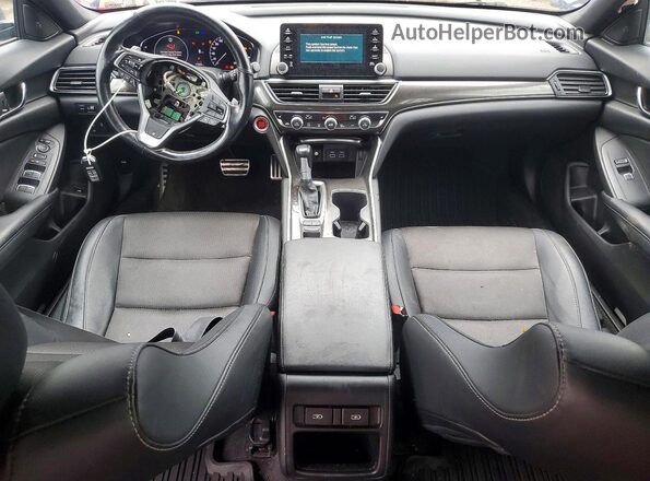 1HGCV1F3XMA800246 2021 HONDA ACCORD Синий Вид панели приборов