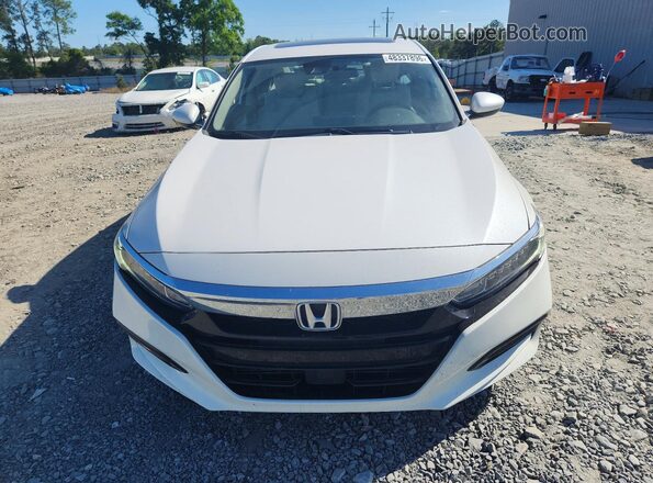 1HGCV1F40JA035598 2018 HONDA ACCORD Белый Вид спереди