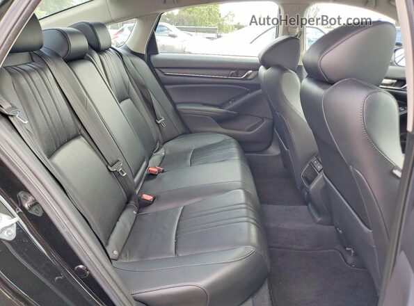 1HGCV1F40NA000081 2022 HONDA ACCORD Black Rear seats view