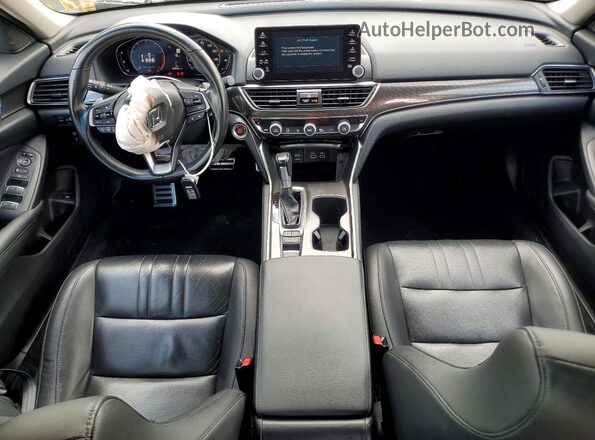 1HGCV1F40NA000081 2022 HONDA ACCORD Black Dashboard view