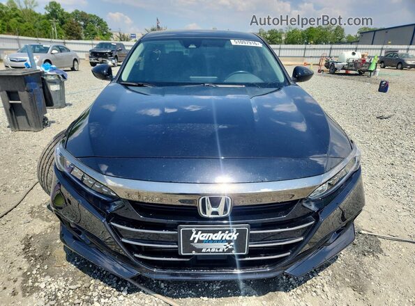1HGCV1F40NA061608 2022 HONDA ACCORD Черный Вид спереди