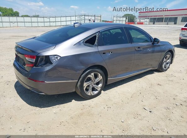1HGCV1F41JA266185 2018 HONDA ACCORD Серый Задняя правая четверть