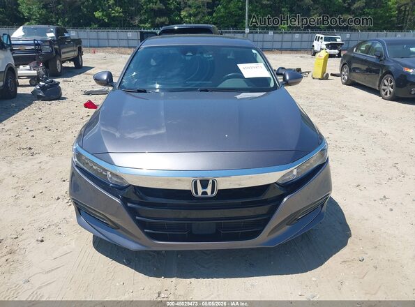 1HGCV1F41JA266185 2018 HONDA ACCORD Серый Вид задней части салона