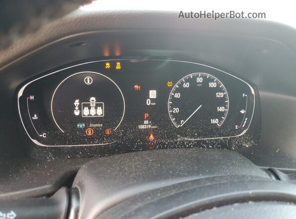 1HGCV1F41MA089271 2021 HONDA ACCORD Silver Սարքավորումների վահանակի տեսք