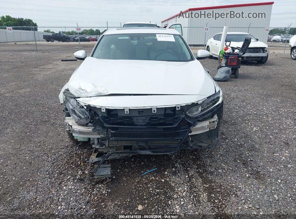 1HGCV1F42JA213947 2018 HONDA ACCORD White Rear interior view