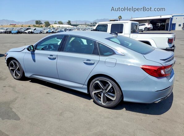 1HGCV1F43MA024938 2021 HONDA ACCORD Gray Задня ліва чверть