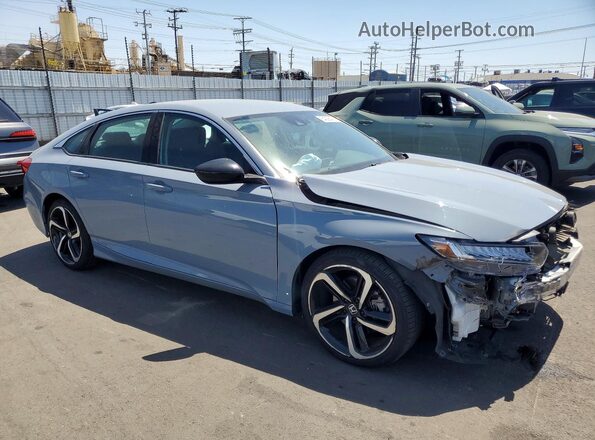1HGCV1F43MA024938 2021 HONDA ACCORD Gray Передня права чверть
