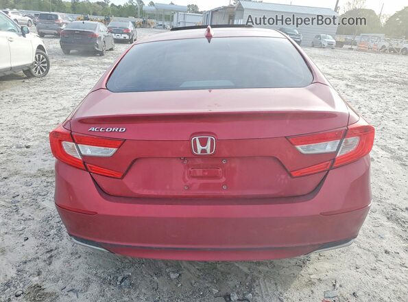 1HGCV1F45JA056768 2018 HONDA ACCORD Red Vista trasera
