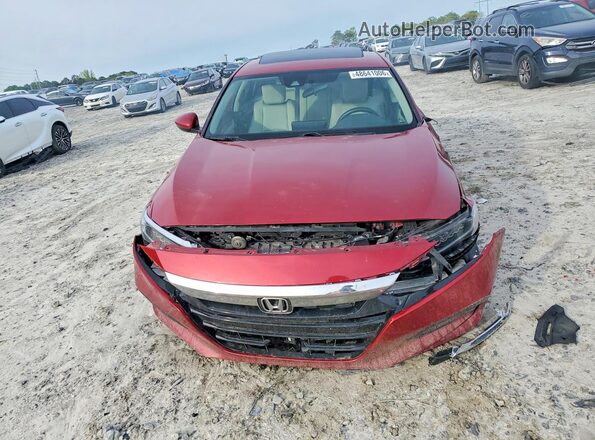 1HGCV1F45JA056768 2018 HONDA ACCORD Red Vista frontal