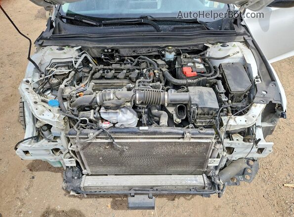 1HGCV1F45MA033673 2021 HONDA ACCORD Белый Вид задней части салона