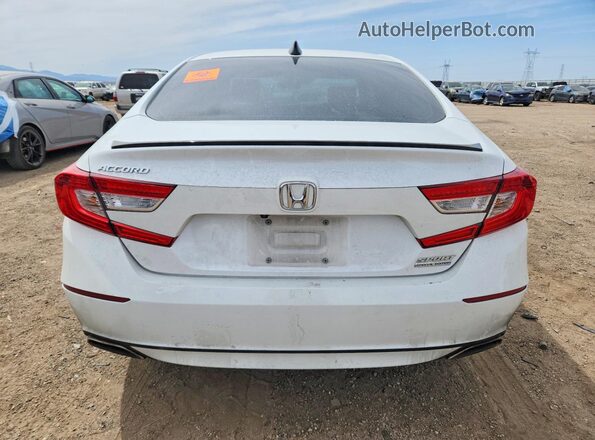 1HGCV1F45MA033673 2021 HONDA ACCORD Белый Вид сзади