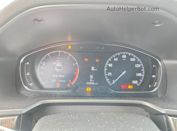 1HGCV1F45MA033673 2021 HONDA ACCORD Белый Вид щитка приборов