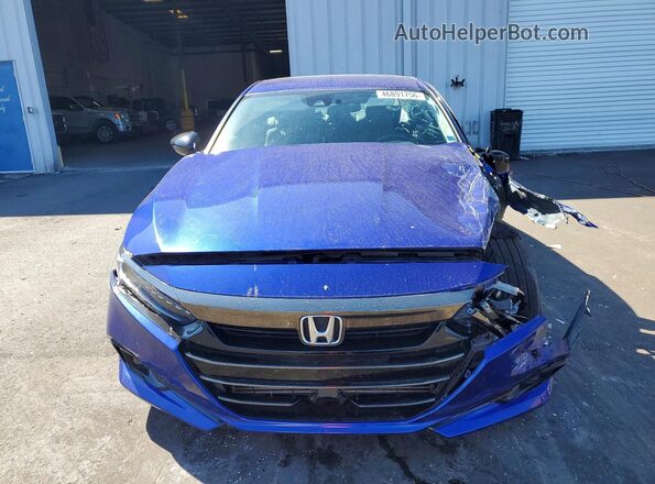 1HGCV1F45MA072005 2021 HONDA ACCORD Blue Front view