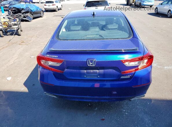1HGCV1F45MA072005 2021 HONDA ACCORD Blue Rear view