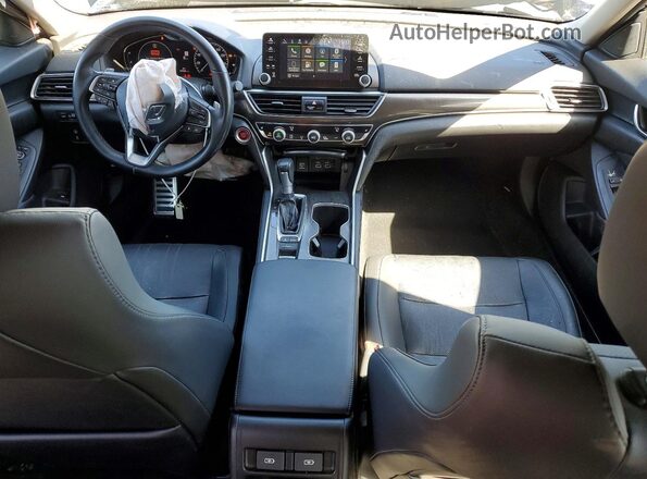 1HGCV1F45MA072005 2021 HONDA ACCORD Blue Dashboard view