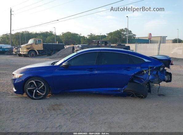 1HGCV1F45NA017359 2022 HONDA ACCORD Синий Панорамный вид салона 360°