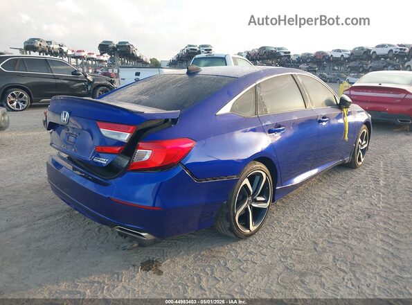 1HGCV1F45NA017359 2022 HONDA ACCORD Синий Задняя правая четверть