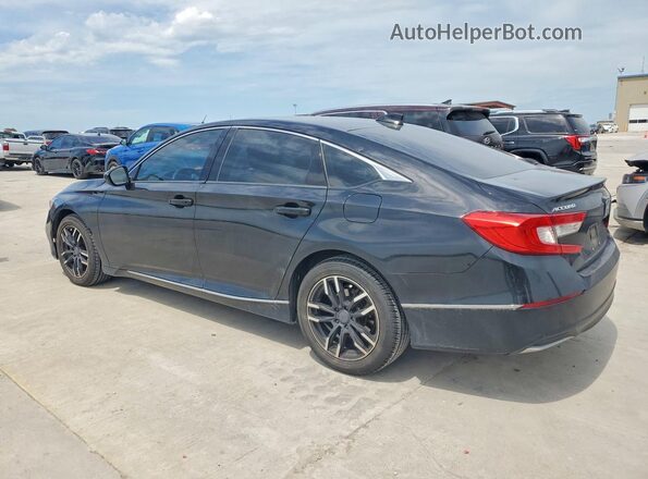 1HGCV1F46JA210968 2018 HONDA ACCORD Black უკანა მარცხენა