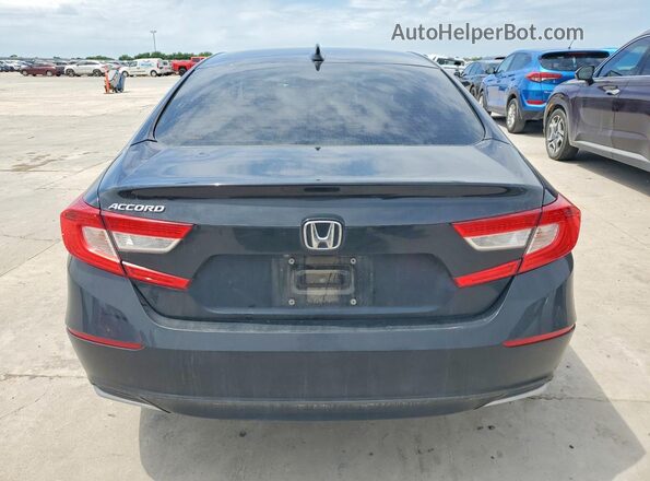 1HGCV1F46JA210968 2018 HONDA ACCORD Black უკანა ხედი