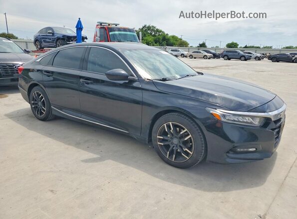 1HGCV1F46JA210968 2018 HONDA ACCORD Black წინა მარჯვენა