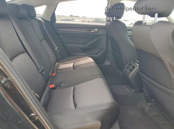 1HGCV1F46JA210968 2018 HONDA ACCORD Black უკანა სავარძლების ხედი