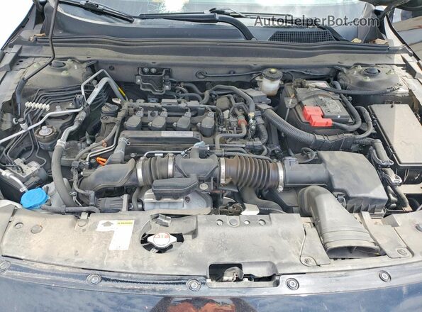 1HGCV1F46JA210968 2018 HONDA ACCORD Black უკანა სალონის ხედი